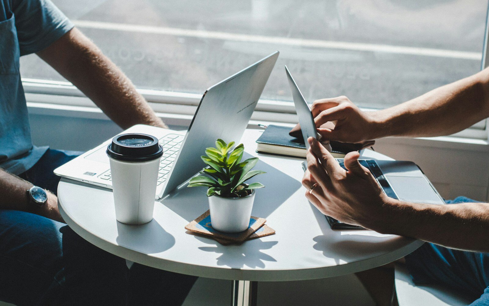 Small business owner planning a website launch