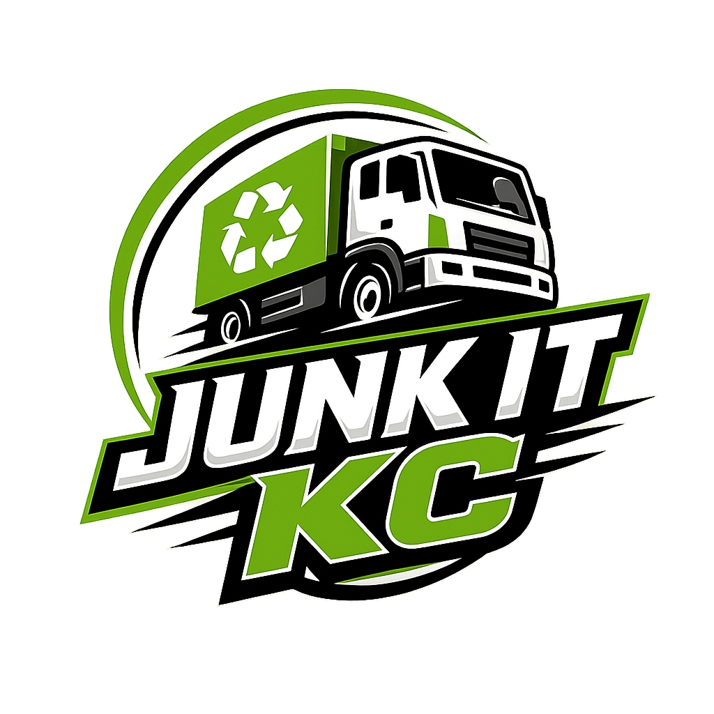 The Turn Group Kansas City Junk It KC junk removal service logo design by The Turn Group