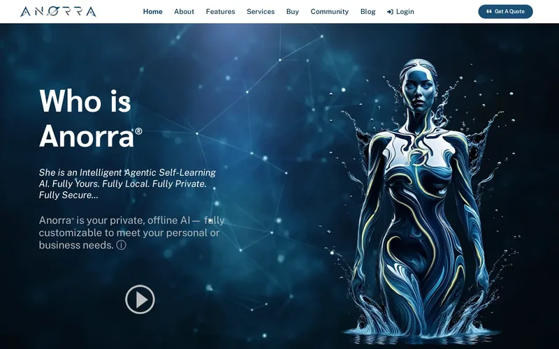 Anorra AI website